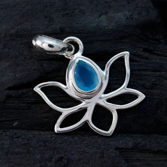 Hannah Aqua Rope-Wire Delicate Pendant
