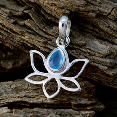 Hannah Aqua Rope-Wire Delicate Pendant