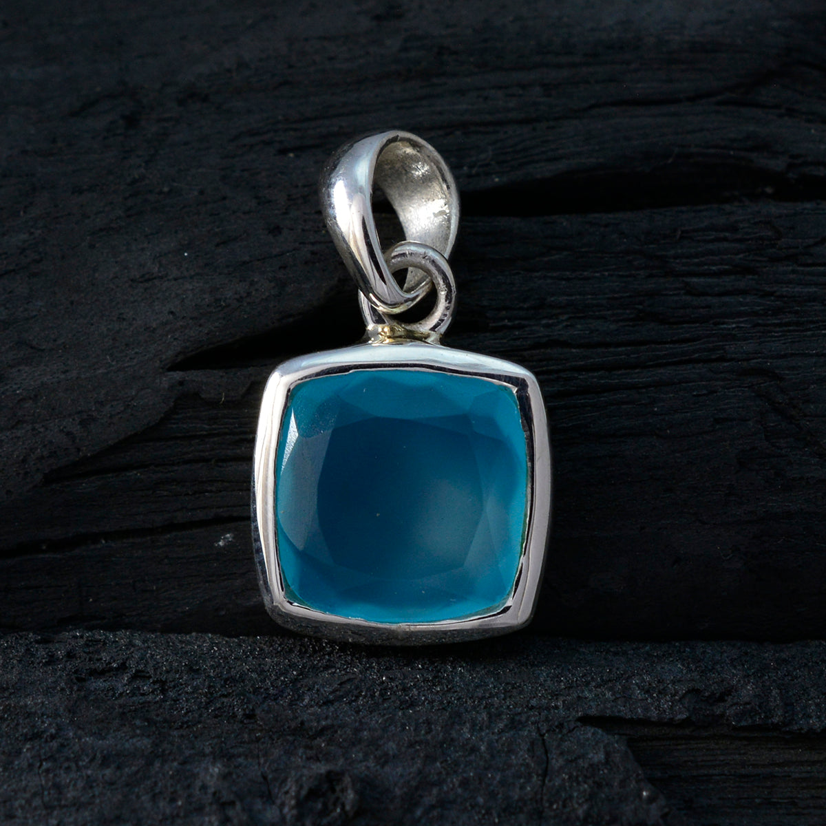 Marie Aqua Contemporary Dainty Pendant