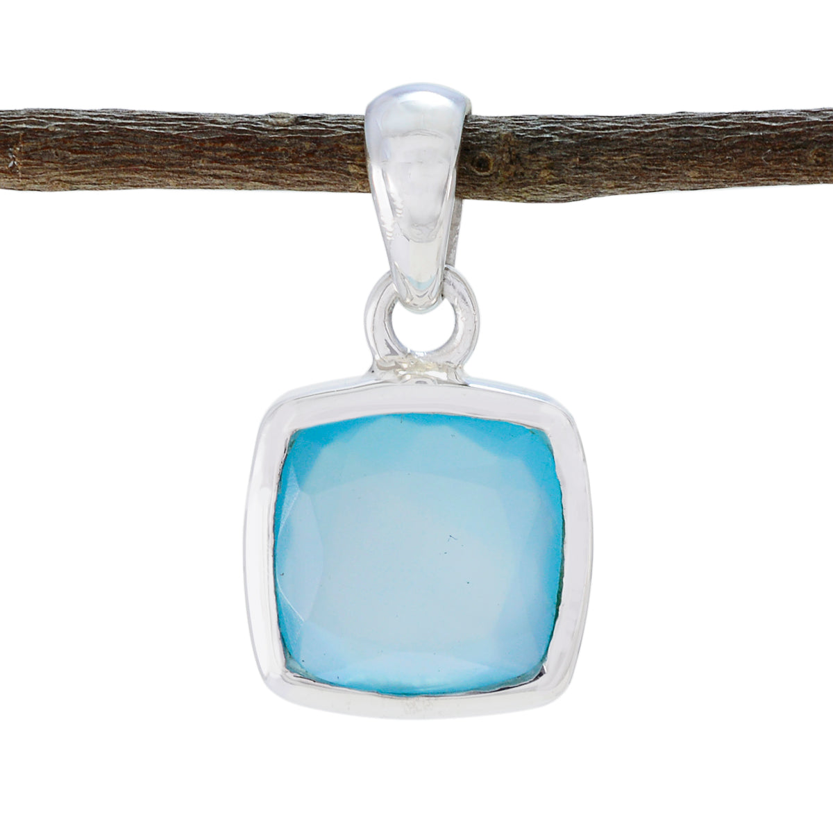 Marie Aqua Contemporary Dainty Pendant Aqua Chalcedony Aqua Aqua