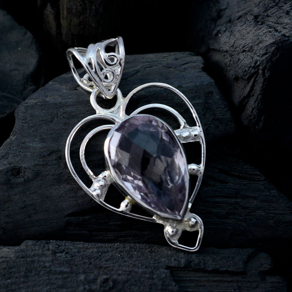 Lucy Purple Rope-Wire Versatile Pendant