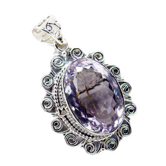 Mathilde Purple Rope-Wire Statement Pendant