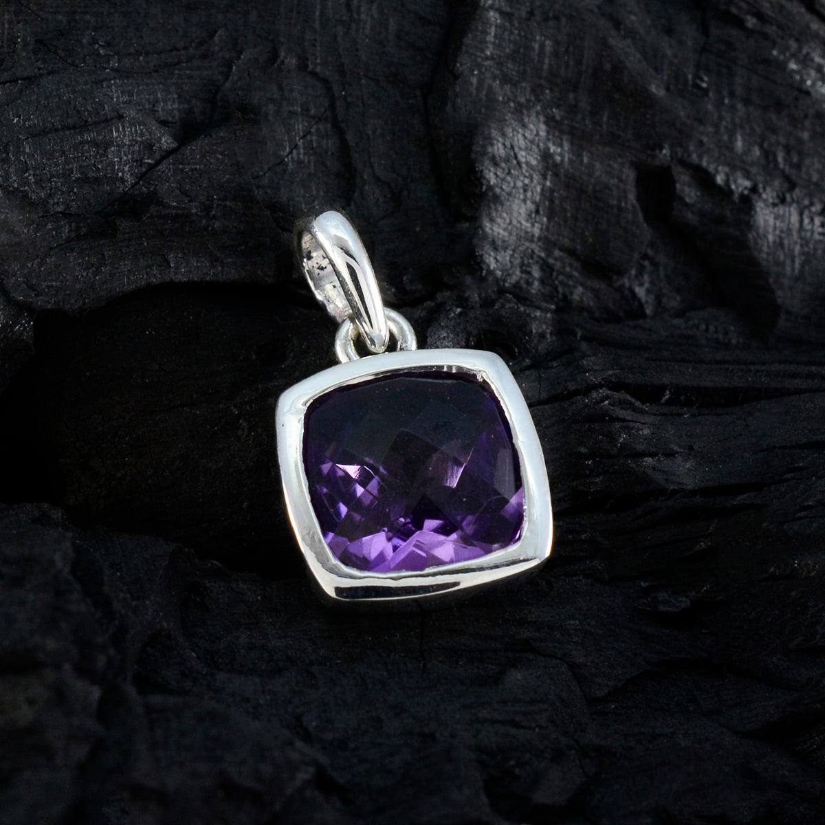 Mathilde Purple Abstract Dainty Pendant