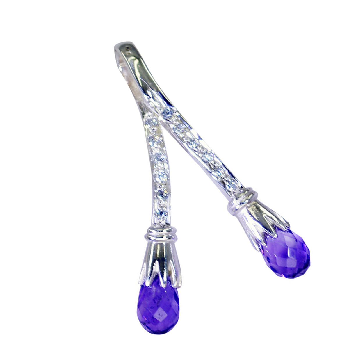 Andrea Purple Glamorous Featherlight Pendant