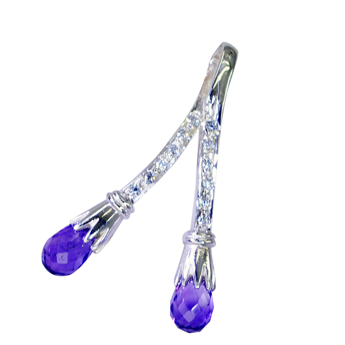 Andrea Purple Glamorous Featherlight Pendant