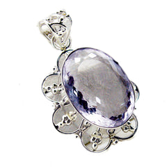 Marie Purple Rope-Wire Chunky Pendant