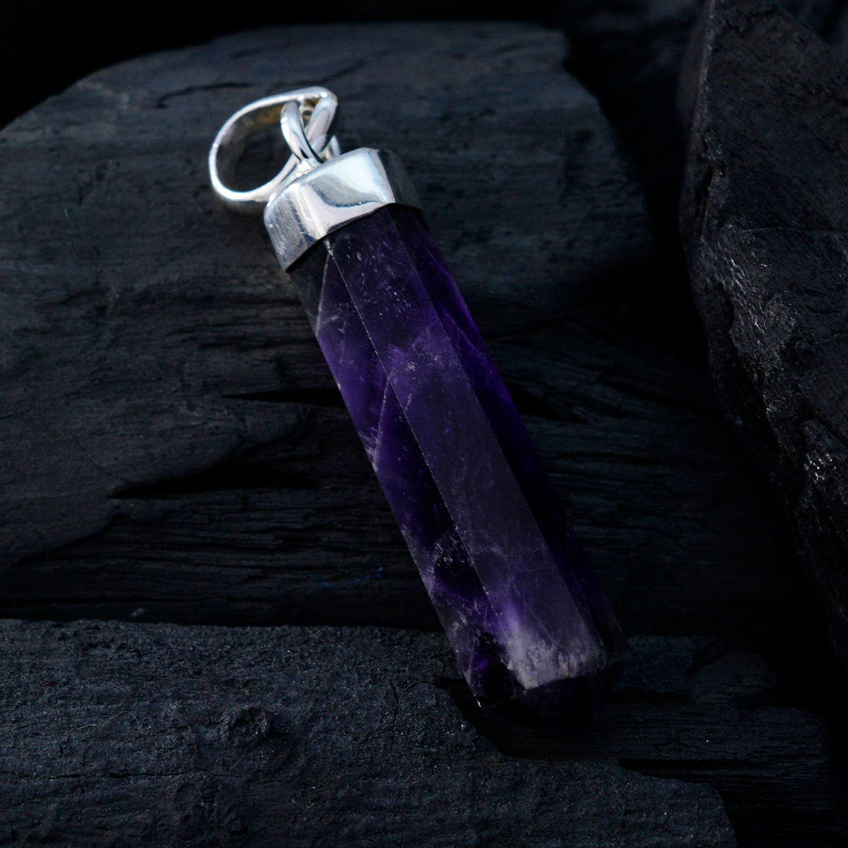 Joaquina Purple Contemporary Tiny Pendant