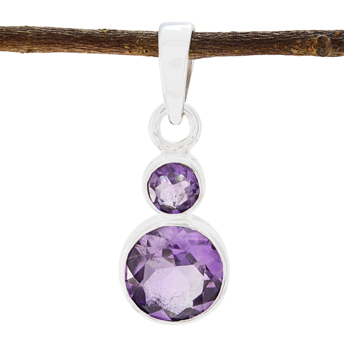 Lily Purple Bubble Dainty Pendant Amethyst Purple Purple