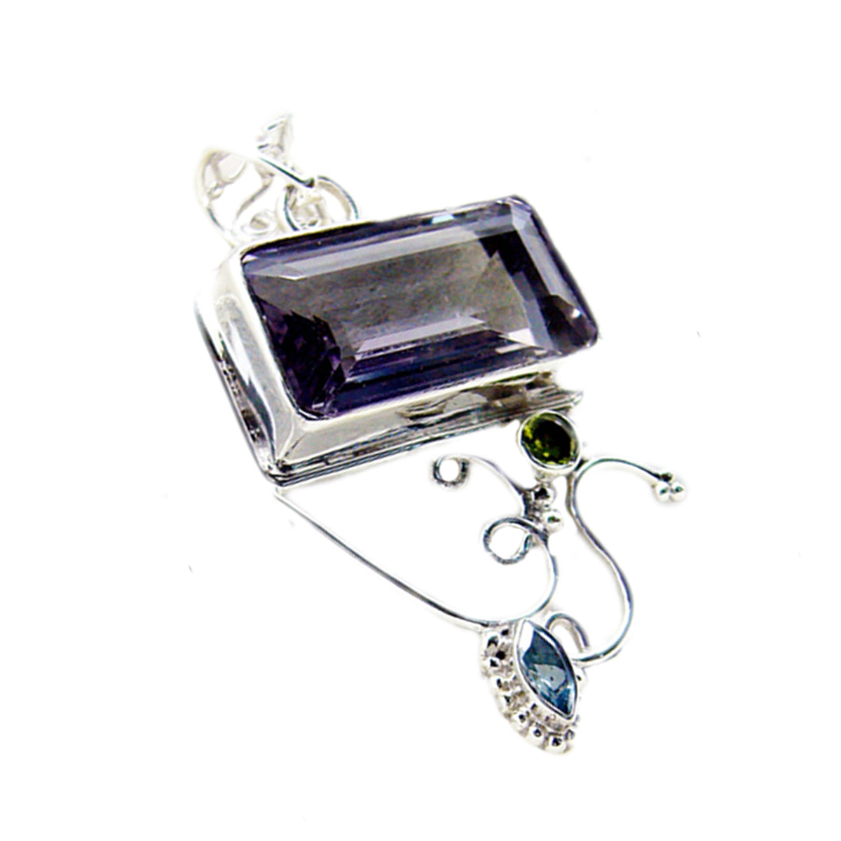 Cecilia Purple Luxurious Edgy Pendant