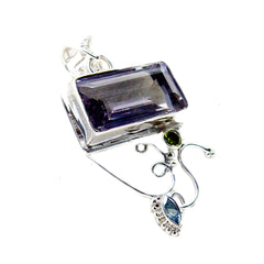 Cecilia Purple Luxurious Edgy Pendant