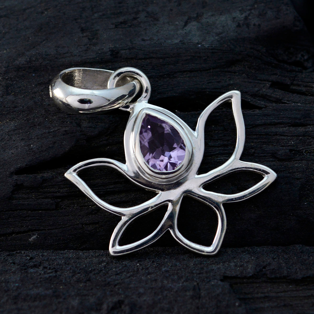 Eun-ji Purple Rope-Wire Elegant Pendant