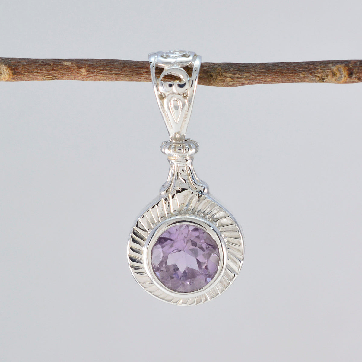 Sarah Purple Engagement Tiny Pendant