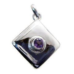 Bruna Purple Engagement Whisper-thin Pendant Amethyst Purple Purple