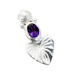 Gabriela Purple Signet Whisper-thin Pendant