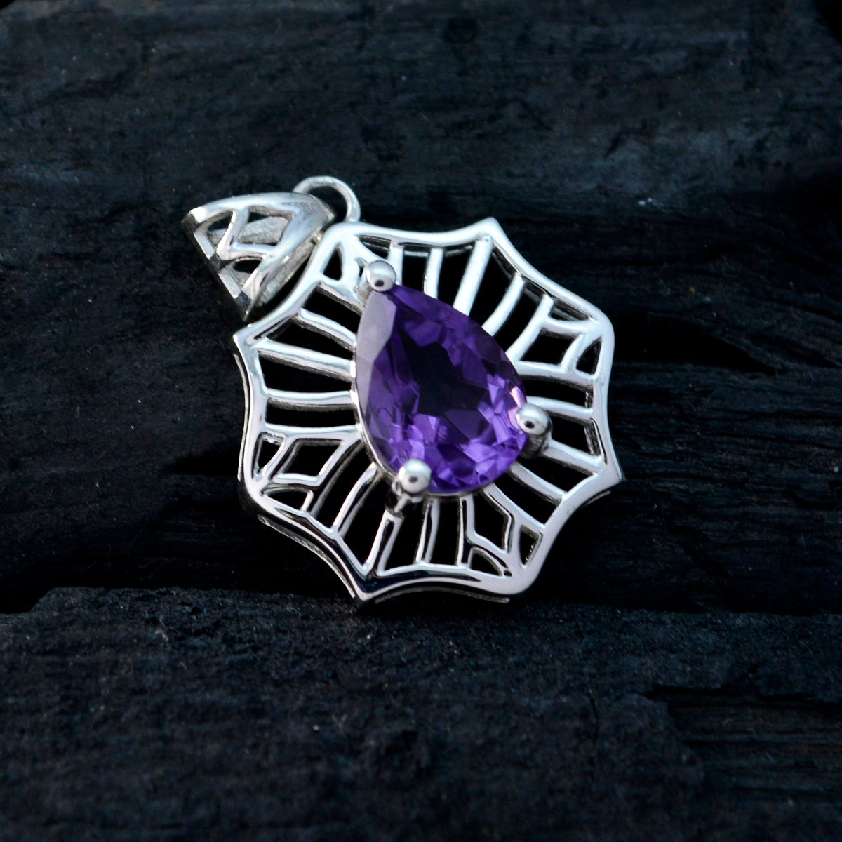 Camilla Purple Geometric Delicate Pendant