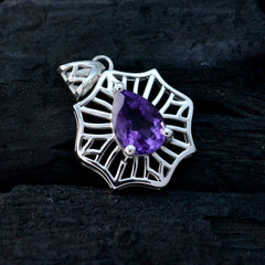 Camilla Purple Geometric Delicate Pendant