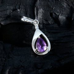 Eliza Purple Contemporary Dainty Pendant