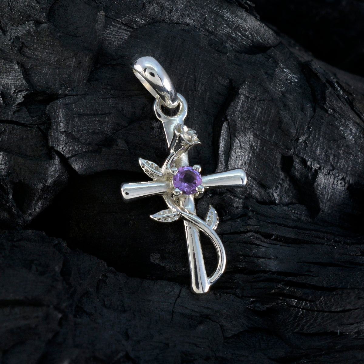 Ellie Purple Trendy Dainty Pendant