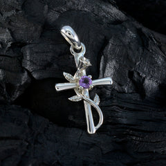 Ellie Purple Trendy Dainty Pendant