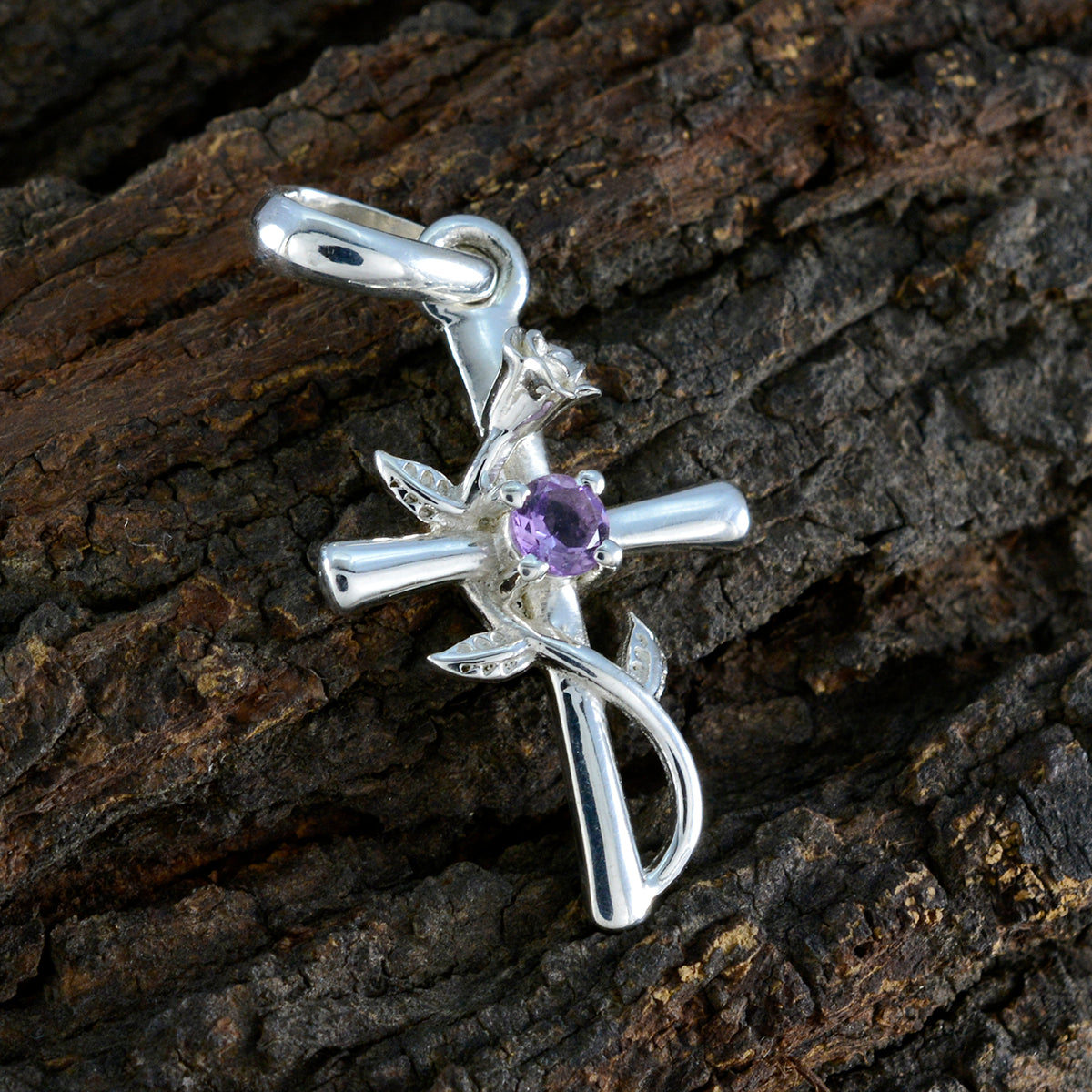 Ellie Purple Trendy Dainty Pendant