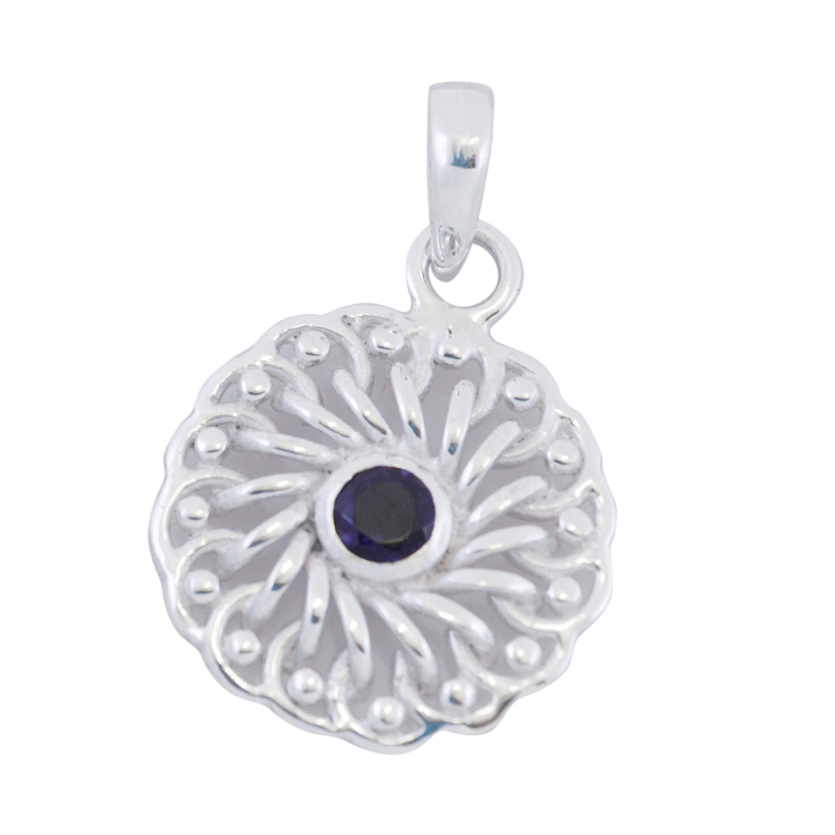Giulia Purple Filigree Tiny Pendant