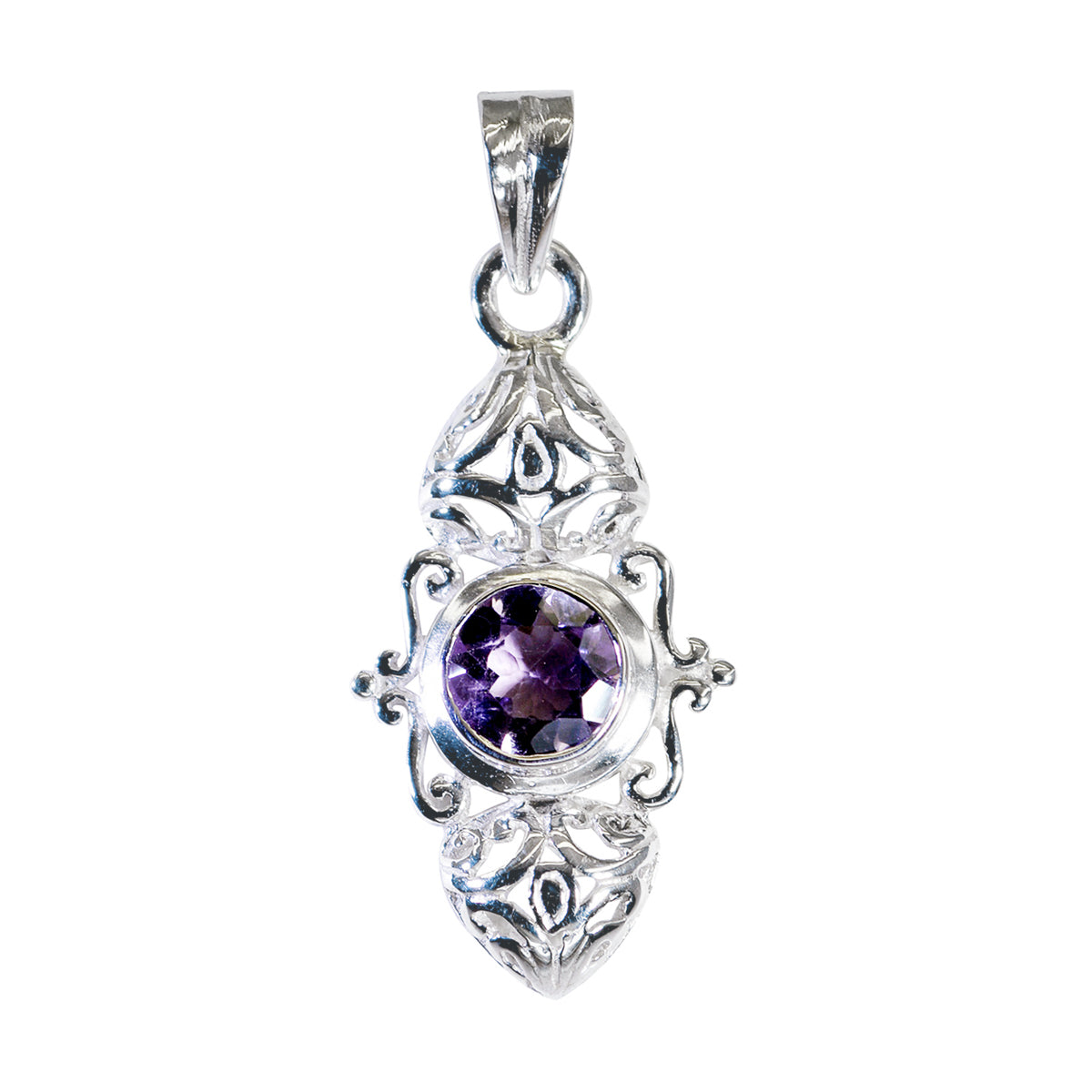 Isabel Purple Victorian Featherlight Pendant