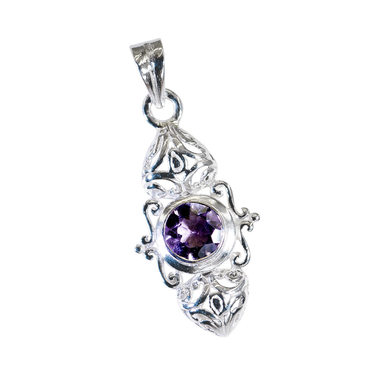 Isabel Purple Victorian Featherlight Pendant