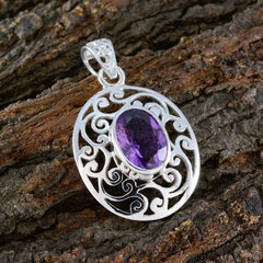 Lea Purple Art-Deco Eye-catching Pendant