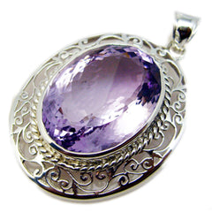 Nova Purple Geometric Chunky Pendant