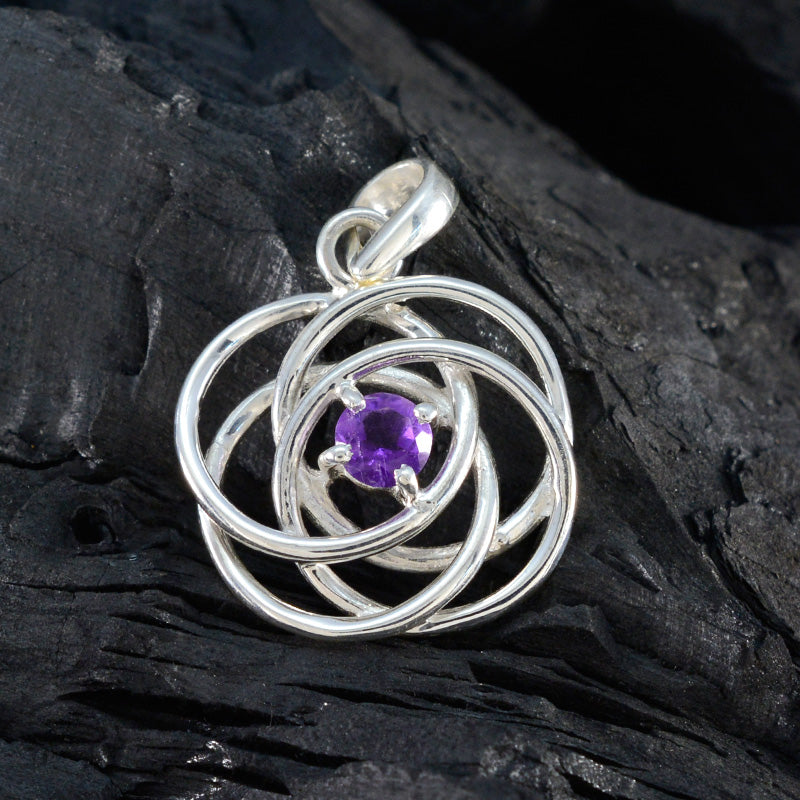 Teresa Purple Filigree Delicate Pendant