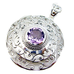 Audrey Purple Vintage Chunky Pendant