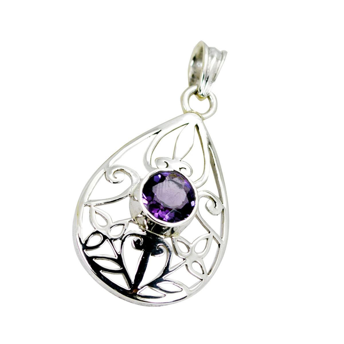 Autumn Purple Filigree Eye-catching Pendant