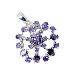 Julieta Purple Armor Statement Pendant