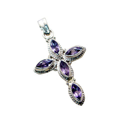 Ava Purple Engagement Featherlight Pendant Amethyst Purple Purple