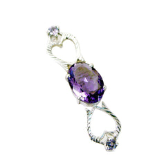Bianca Purple wedding Featherlight Pendant