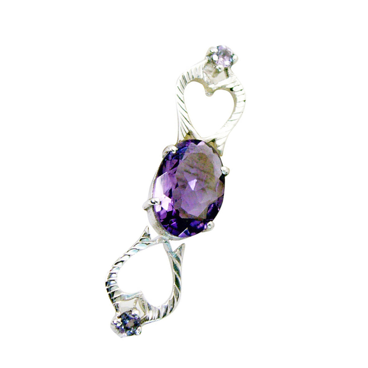 Bianca Purple wedding Featherlight Pendant