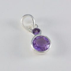 Charlotte Purple valentine Dainty Pendant Amethyst Purple Purple
