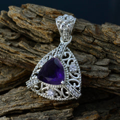 Priya Purple Rope-Wire Classic Pendant