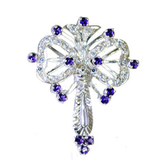 Aaliyah Purple Fairytale Edgy Pendant Amethyst Purple Purple