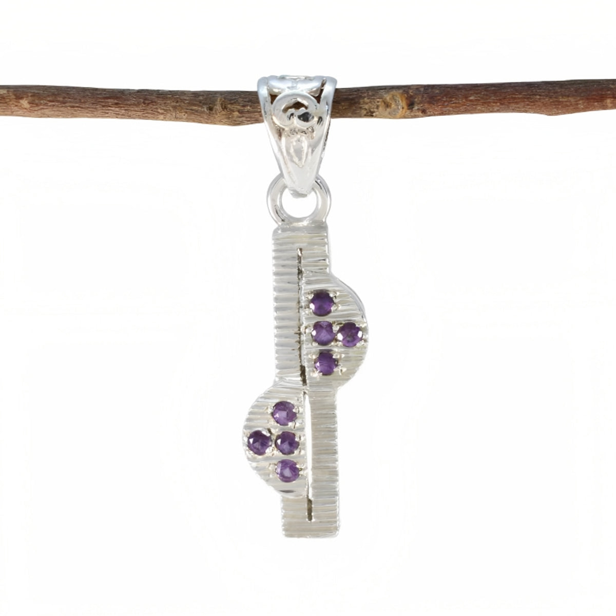 Addison Purple Luxurious Featherlight Pendant Amethyst Purple Purple