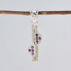 Addison Purple Luxurious Featherlight Pendant