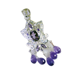 Agnes Purple Boho Statement Pendant