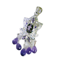 Agnes Purple Boho Statement Pendant