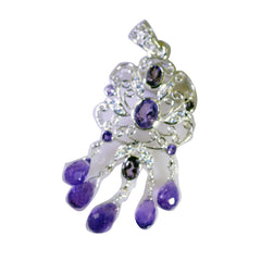 Aisha Purple Artisan Statement Pendant