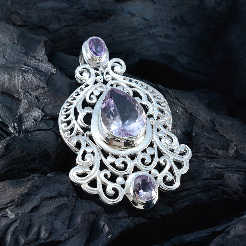 Alice Purple Cultural Chunky Pendant