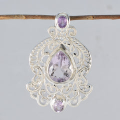 Alice Purple Cultural Chunky Pendant