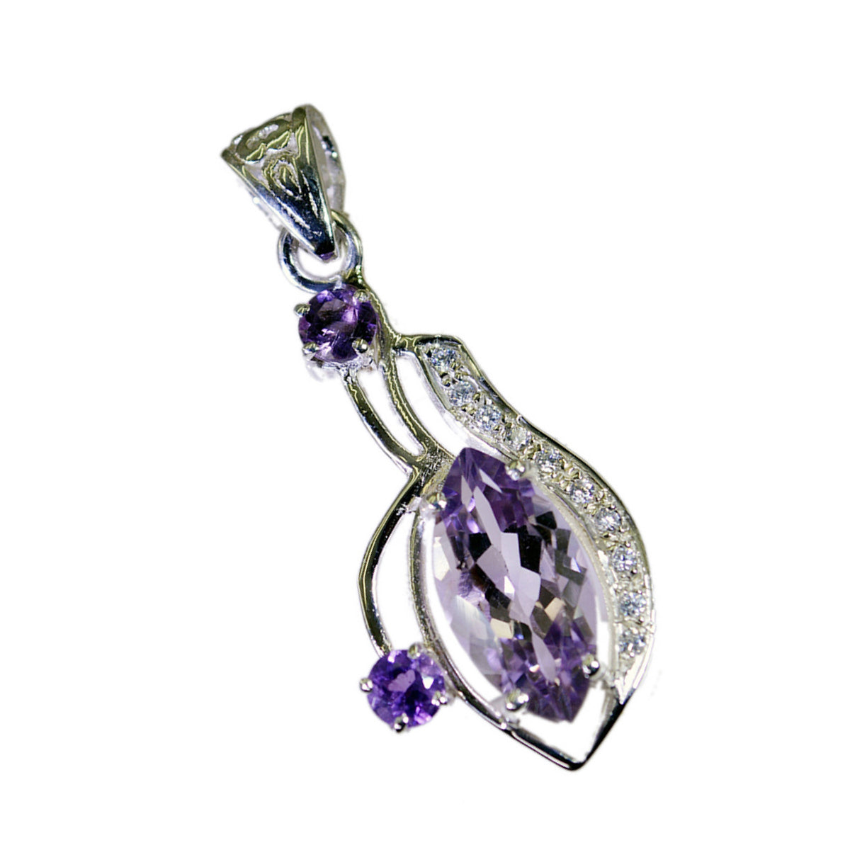 Amelia Purple Armor Tiny Pendant