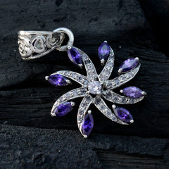 Emma Purple Sophisticated Delicate Pendant