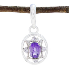 Riley Purple Filigree Delicate Pendant Amethyst Purple Purple