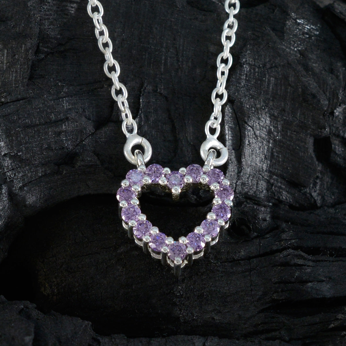 Alejandra Purple Contemporary Dainty Pendant